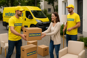 Bordsteintransport in München mit dem Möbeltaxi