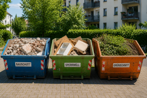 Das Möbeltaxi übernimmt den Containerdienst in München